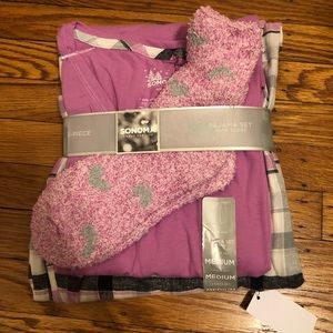 Pajama Set with Fuzzy Socks